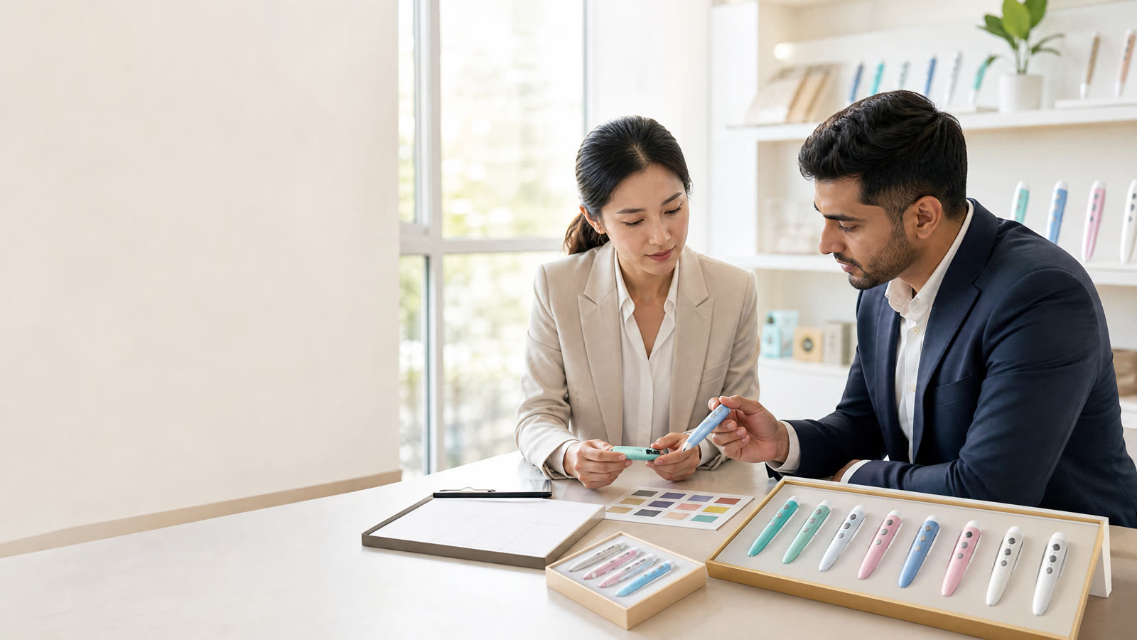 What Long-Term Cooperation Options Are Available for Talking Pen Reorders and Loyal-Customer Discounts?
