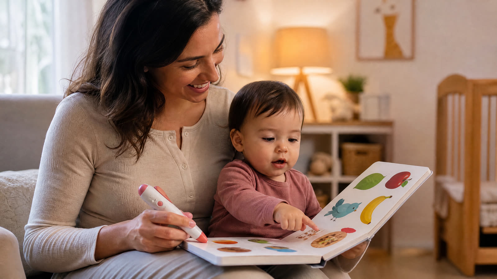 Is a Reading Pen and Talking Picture Book Suitable for a 12- to 18-Month-Old for Learning First Words?