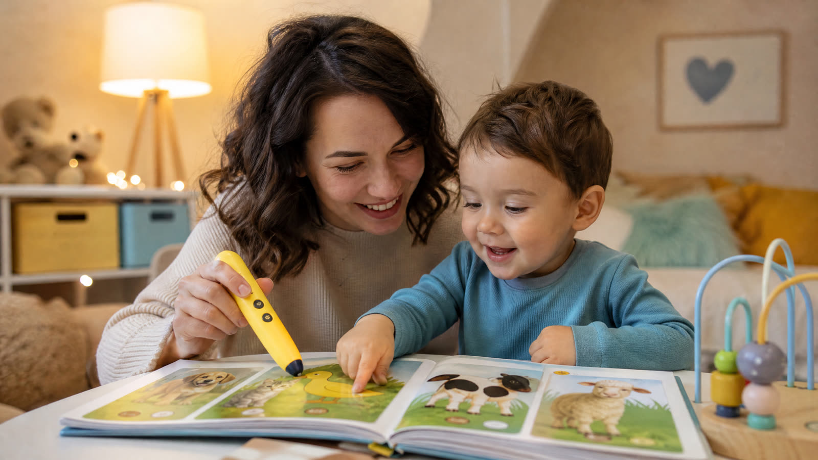 Is a Reading Pen and Talking Picture Book Suitable for a 2-Year-Old for Learning Letters and Sounds?