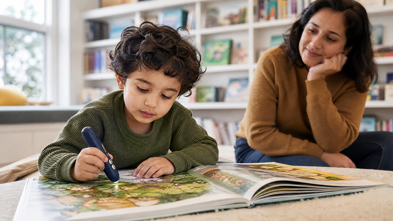 Is a Reading Pen and Talking Picture Book Suitable for a 4- to 5-Year-Old for Independent Use?