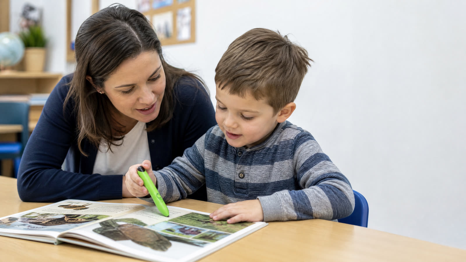 Is a Reading Pen and Talking Picture Book Suitable for a 4- to 5-Year-Old for Learning First Words?