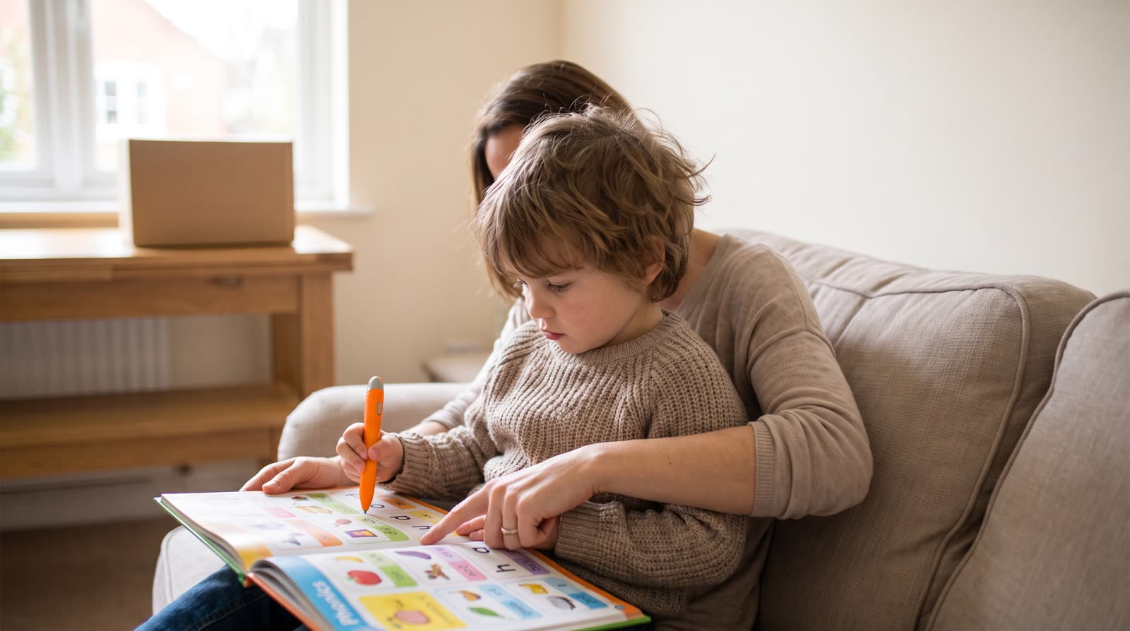 Can I return it if my child does not use it after buying a phonics book set with pen?