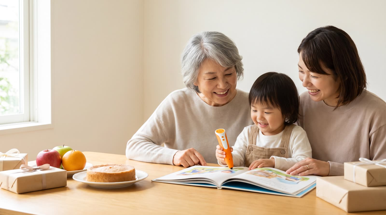 Is a reading pen and talking picture book set a good birthday gift for a bilingual family?