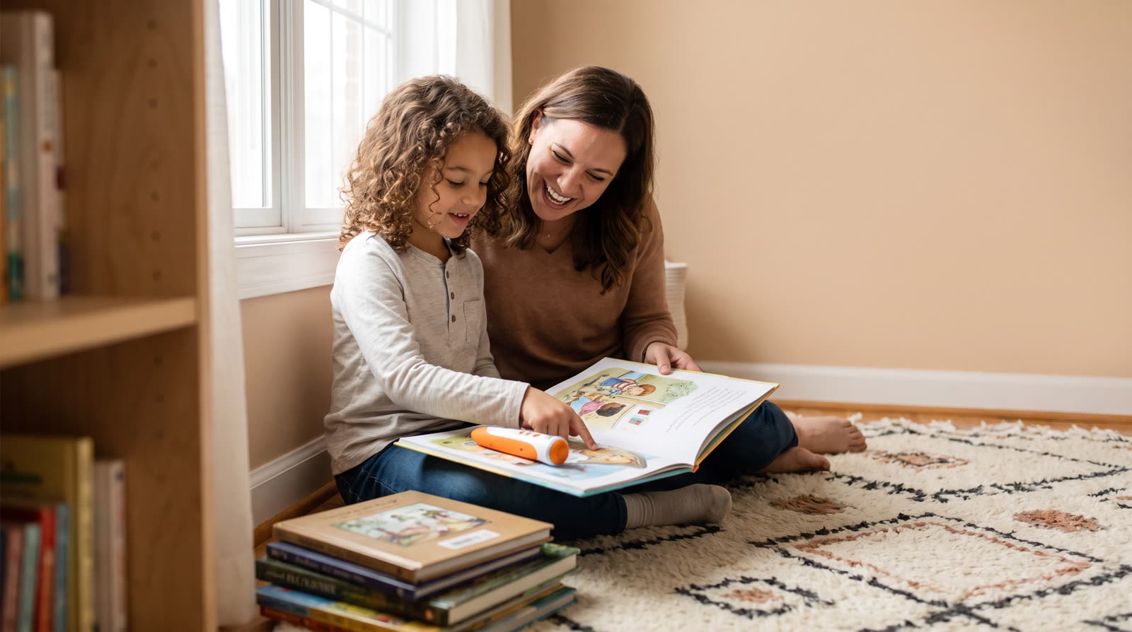 Is a reading pen and talking picture book set a good birthday gift for a child who loves books?