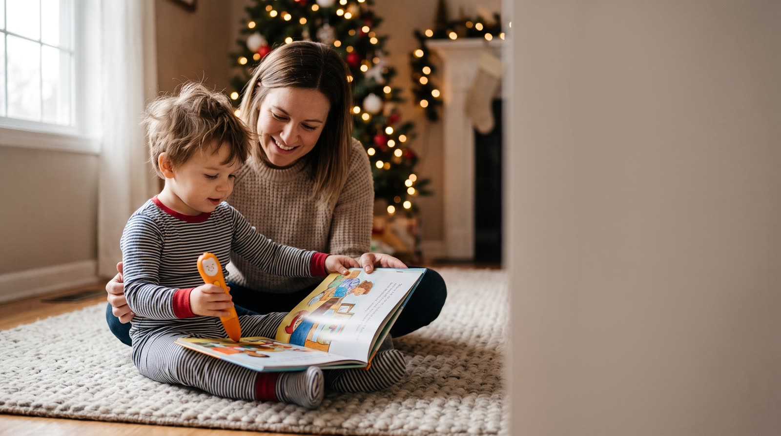 Is a reading pen and talking picture book set a good Christmas gift for a 3-year-old?