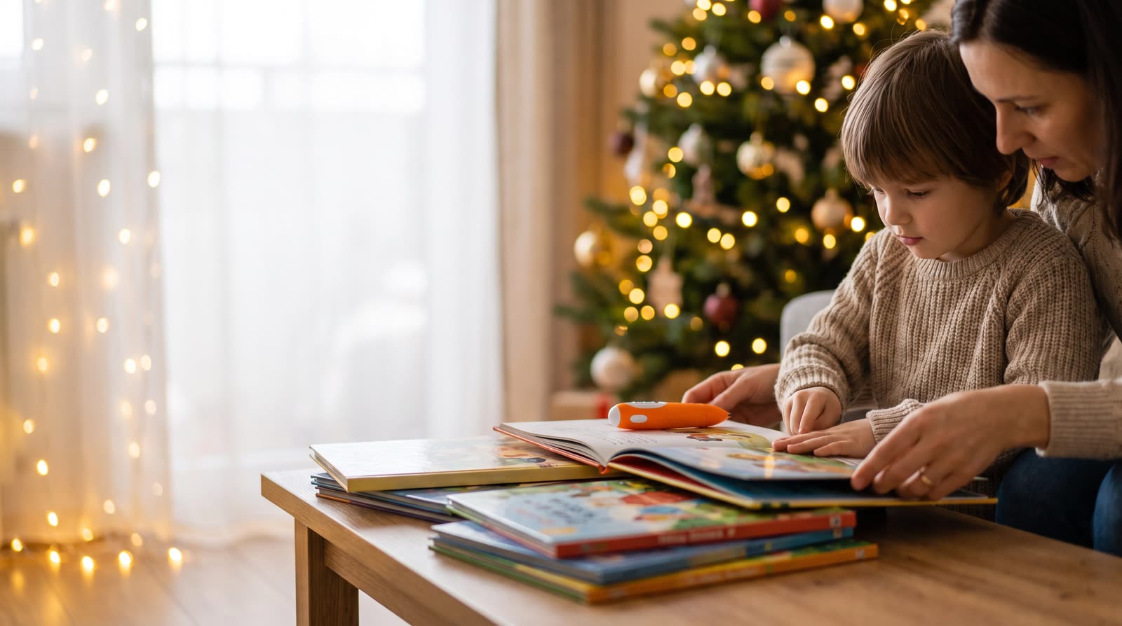Is a reading pen and talking picture book set a good Christmas gift for a child who loves books?
