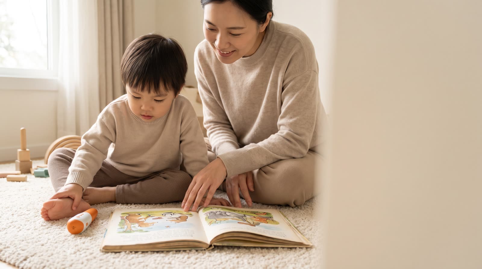 Is a reading pen with human-voice narration suitable for children with dyslexia or early reading difficulty?