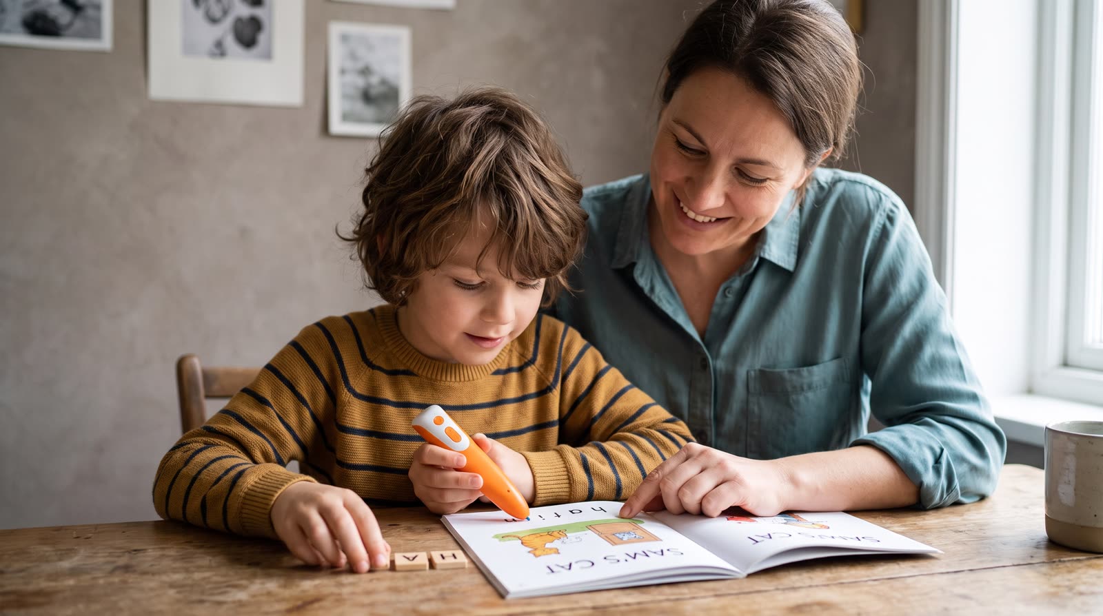 Is a reading pen with short interactive activities suitable for children with dyslexia or early reading difficulty?