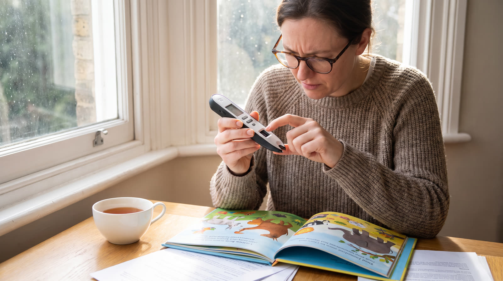 How Do I Fix a Reading Pen That not recognize a book when touching pictures?
