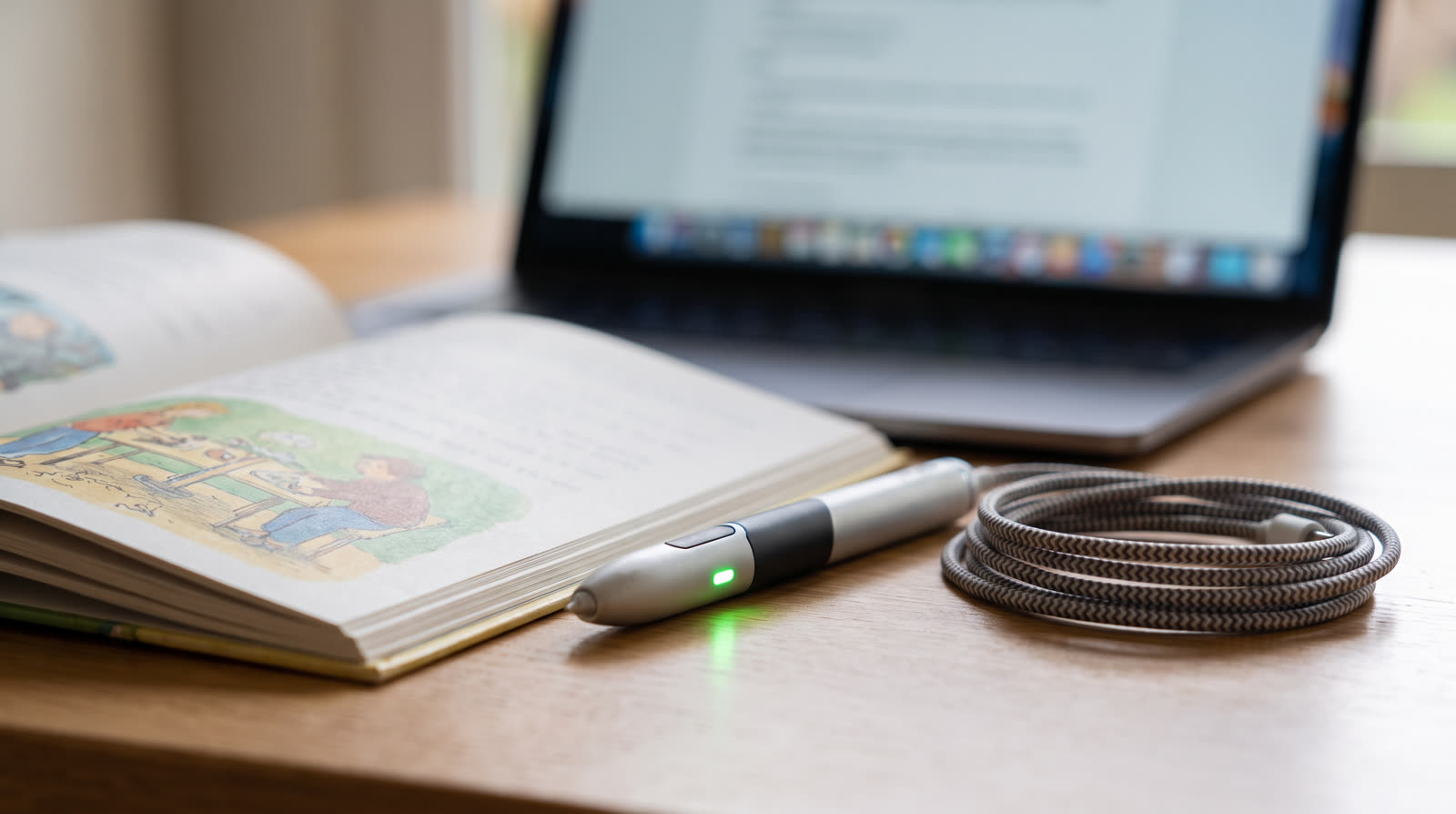 Why Does My Reading Pen show an incorrect battery indicator after downloading new audio files?