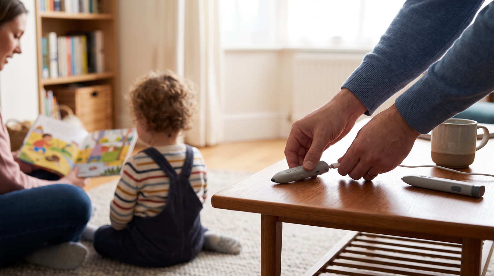 Is A rechargeable reading pen Safe for a child under 3?