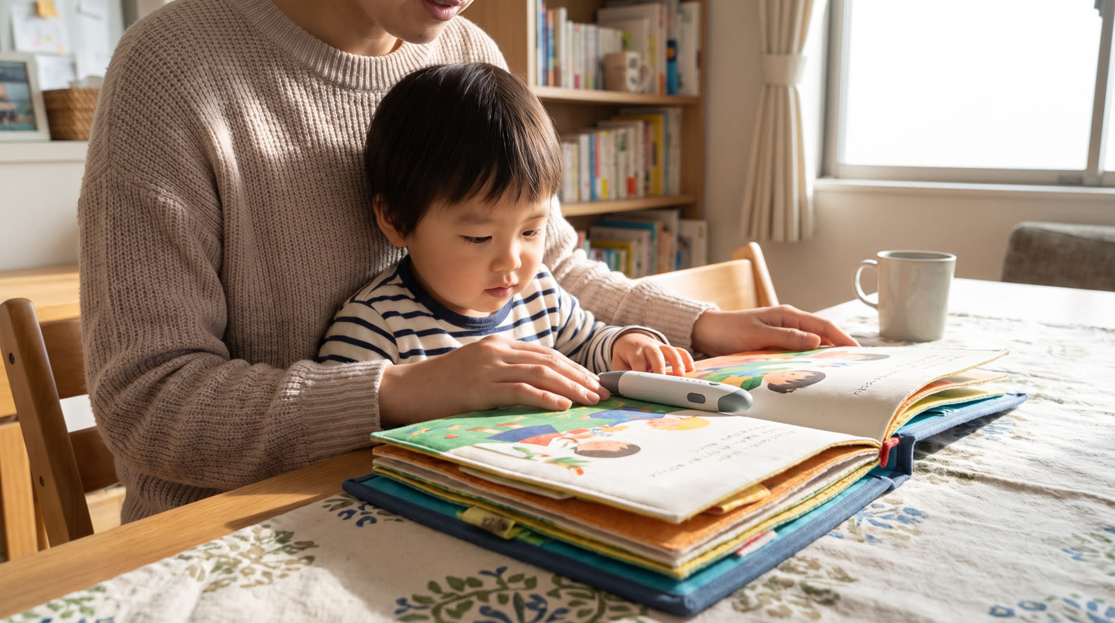 Is A book with waterproof pages Safe for a child with sensitive hearing?